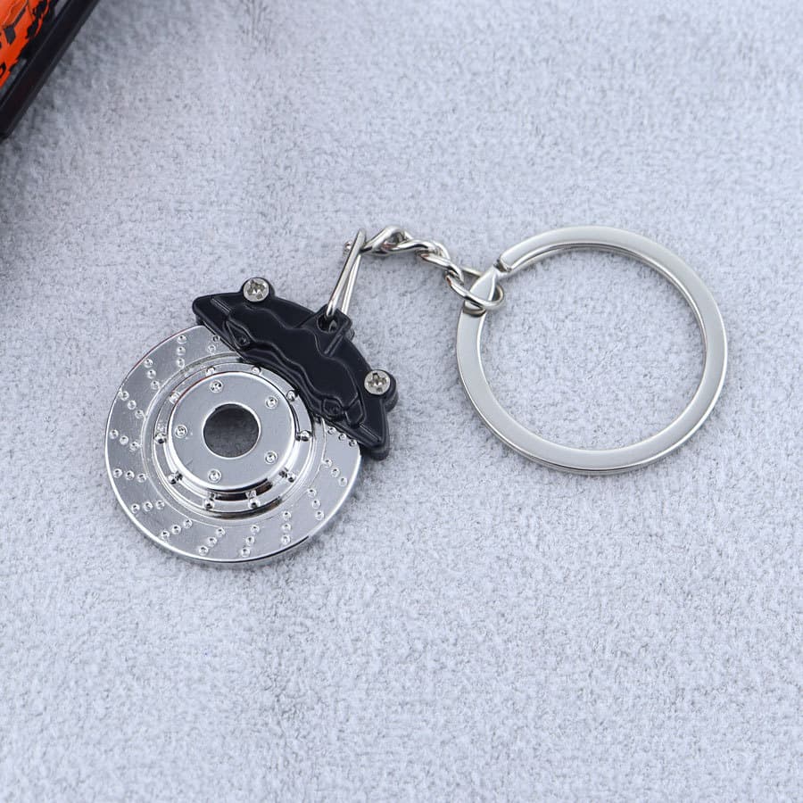 Source Factory Creative Metal Keychain Gear Shift Shock Absorber Turbo Wheel Hub Helmet Pendant Car Keychain Gift