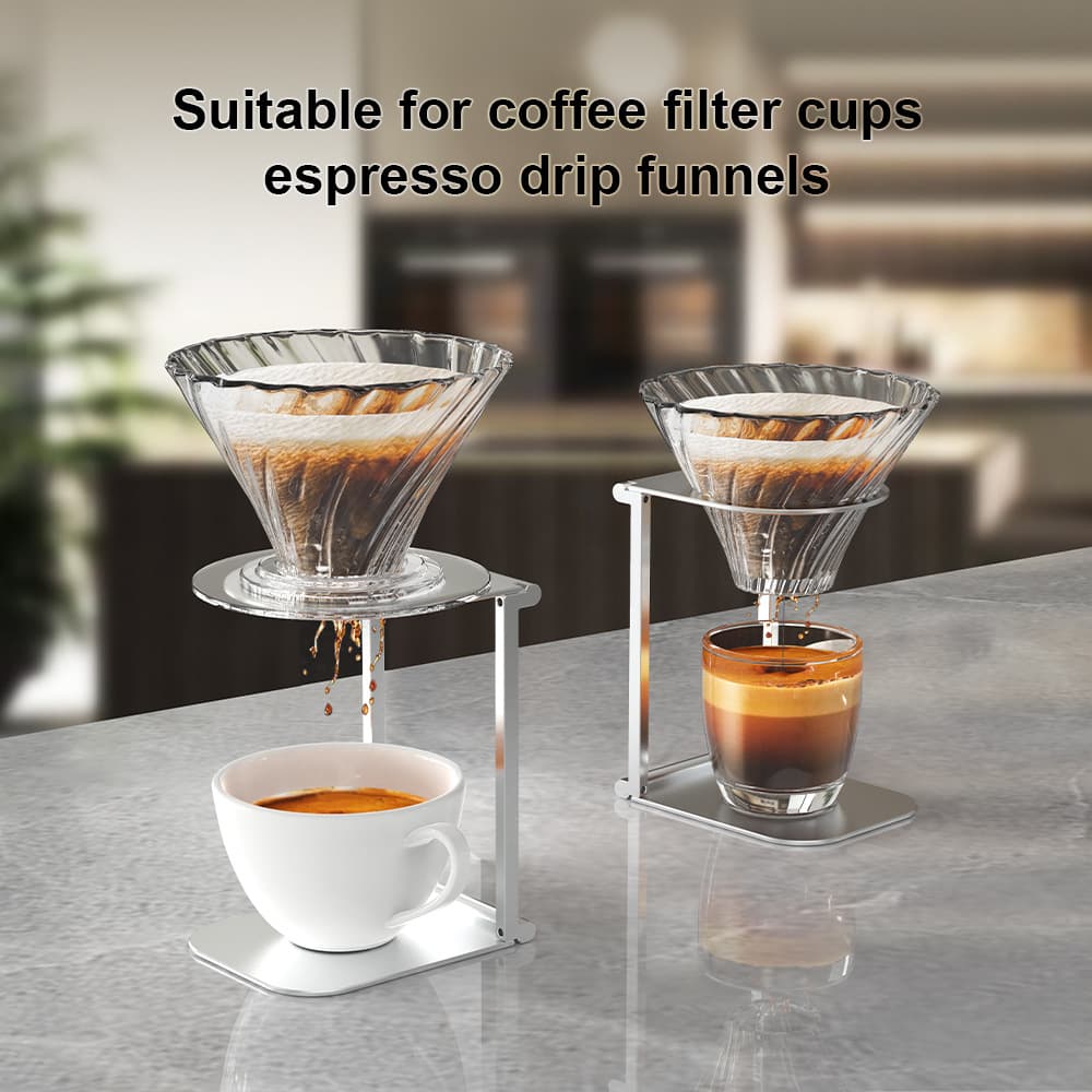 Metal Portable Coffee Machine Stand Drip Filter Holder Pour-Over Stand Outdoor Lightweight Coffee Machine Accessories