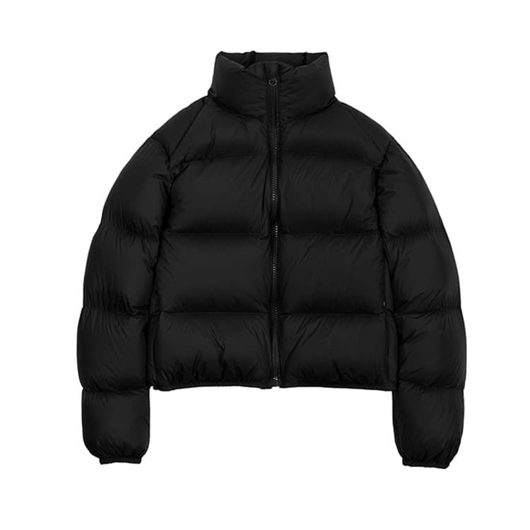 Black Short Down Jacket Women's Winter 2025 New Style Petite Lightweight Stand Collar Thickened Kendall Winter Outfit