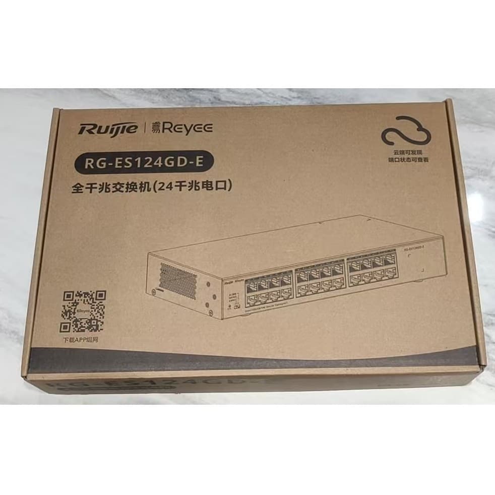 Ruijie RG-ES124GD-E 24-Port Gigabit Unmanaged Metal Rack-Mount Switch