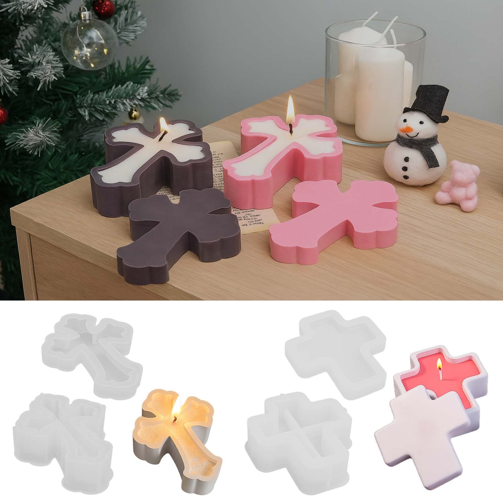 Fat Yaya diy cross storage box silicone mold candle cup with lid storage box storage jar plaster mold