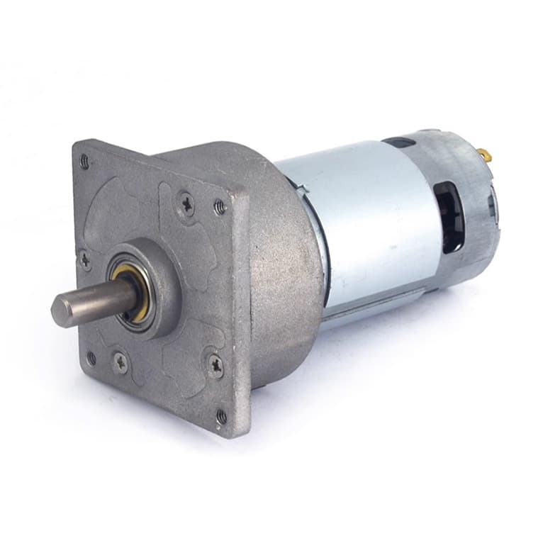 Micro adjustable speed reversible DC geared motor with center shaft 12V 24V