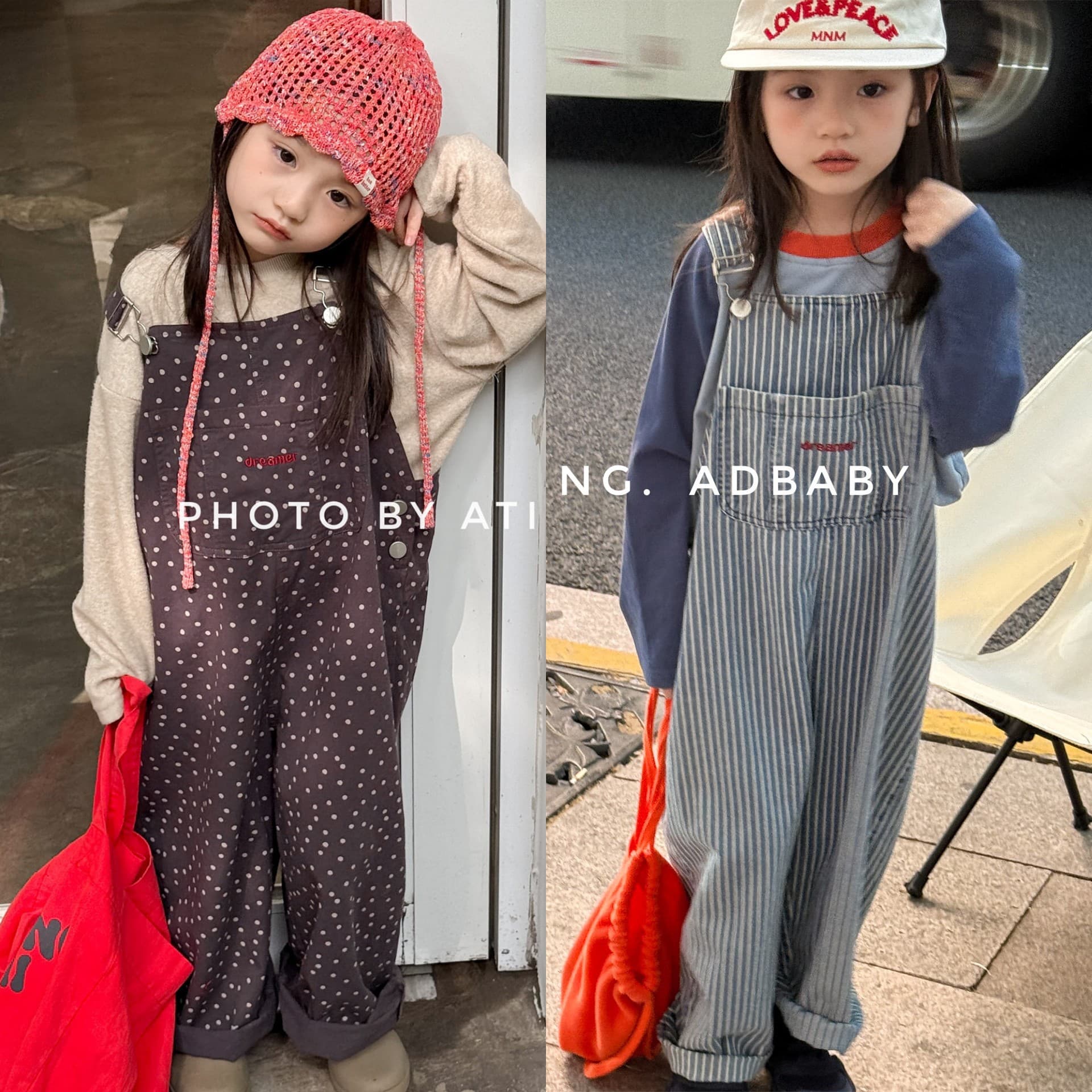 2026 Children's Autumn Korean Style Jumpsuit Girls Cargo Pants Wide Leg Long Pants Boys Overalls 6519