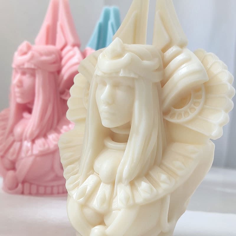 Ancient Egyptian Queen Candle Mold, Cleopatra Mold, Art Aromatherapy Candle Decoration, Queen Home Decor