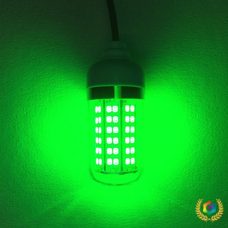 ☥ Cross-border LED fishing light 12V green light CE certified IP68 waterproof fish attracting light white blue
