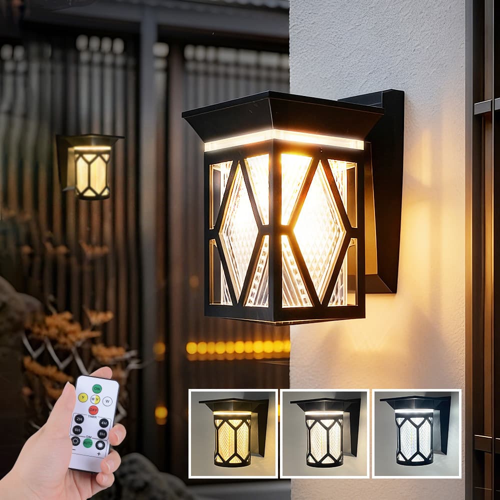 New Cross-Border Solar Wall Light Outdoor Garden Light Balcony Decorative Atmosphere Light Courtyard Light