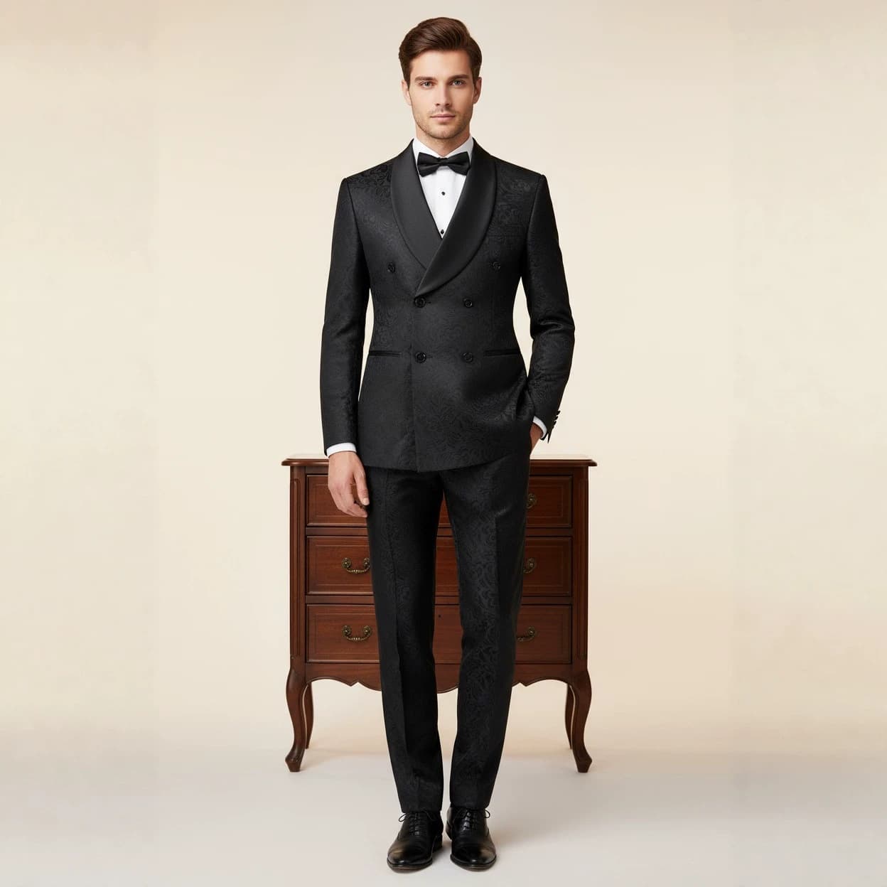 Men's Butterfly Pattern Suit Set for Cross-Border E-Commerce and Foreign Trade, Men's Suit Set Dress