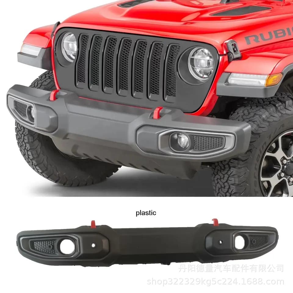 Cross-border applicable to 07-24JEEP Wrangler US standard plastic front bumper plus version rear bumper JK JL Wrangler front bumper