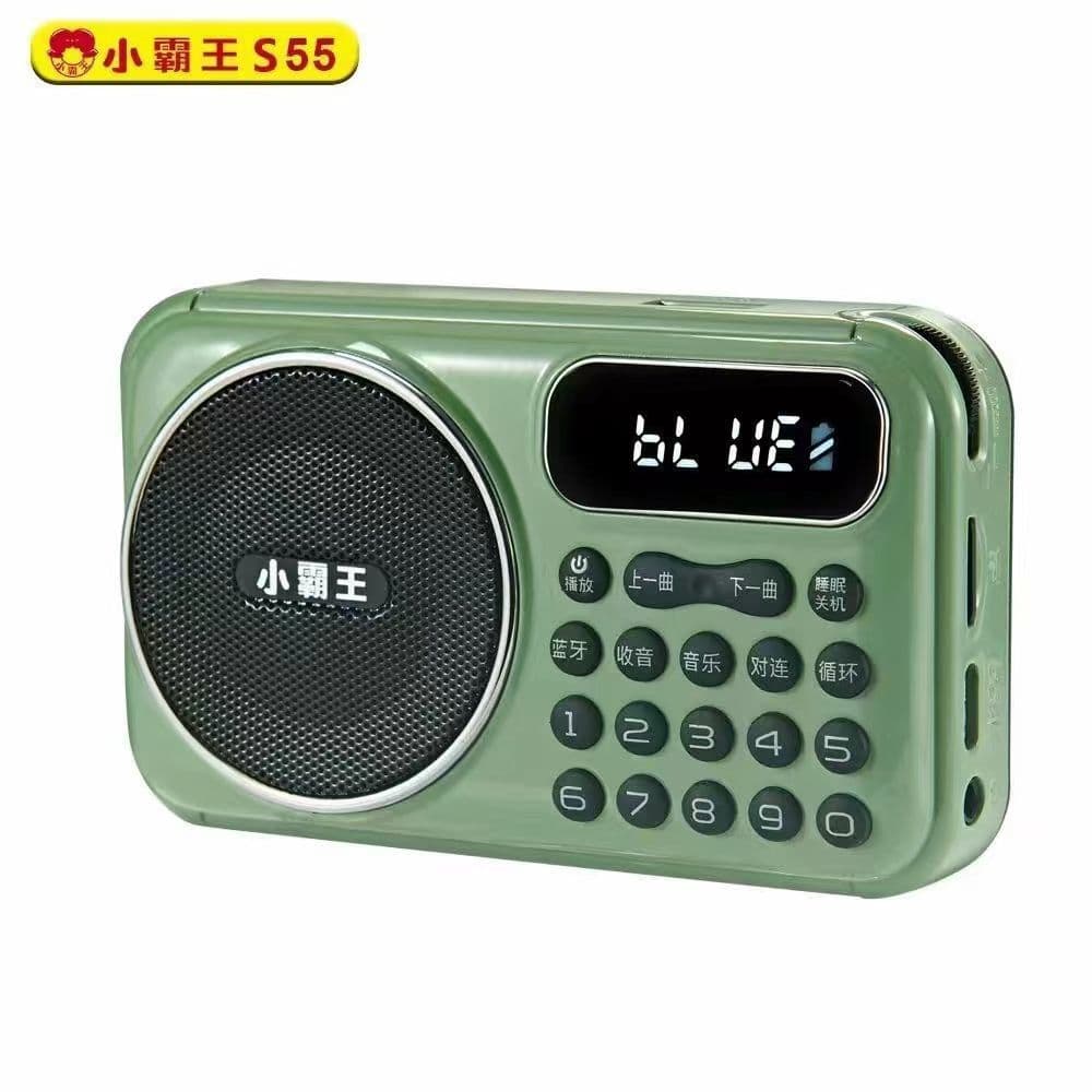 Xiao Ba Wang S55 Radio with USB, Bluetooth Speaker, Mini Portable Player