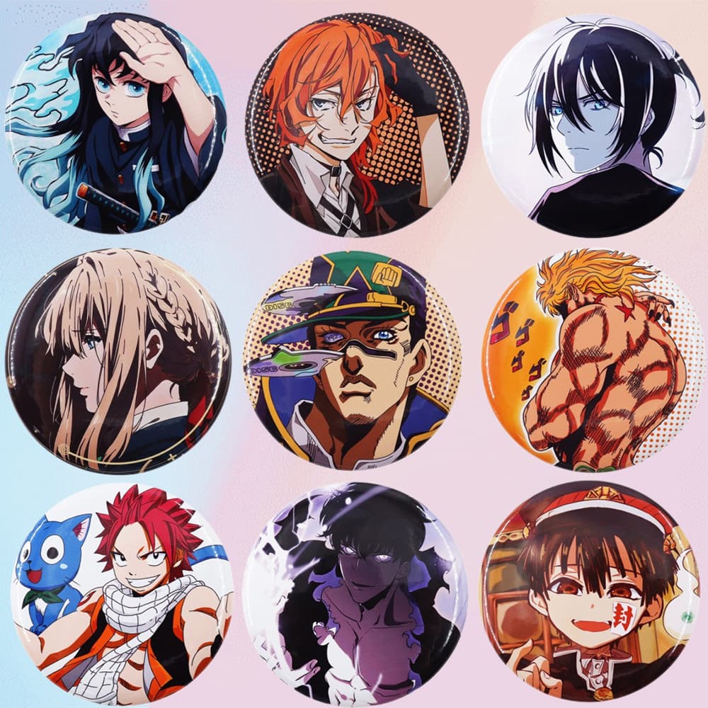 New Anime & Manga Merchandise Button Pin Enamel Badge Fan Gift Collectible