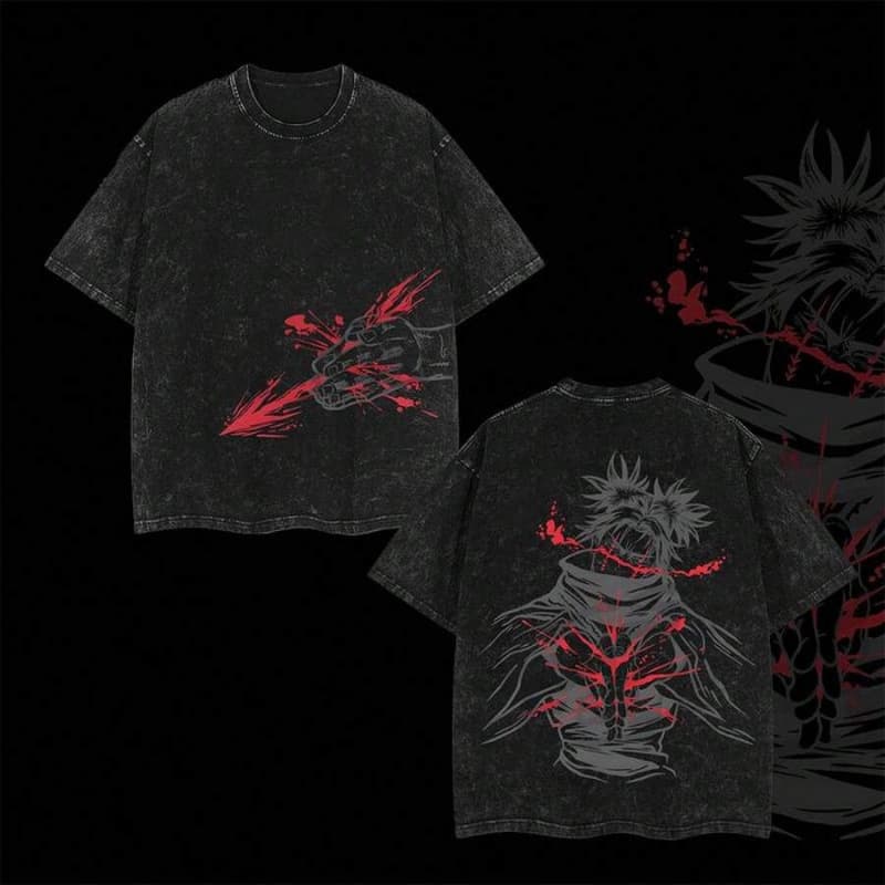 Cross-border Cotton T-shirt Choso Blood Manipulation JJK Anime Manga 2 Side European Size