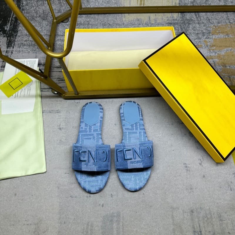 Foreign trade cross-border European and American big brands Middle East Russia Netherlands Malaysia electric embroidery denim flat slippers