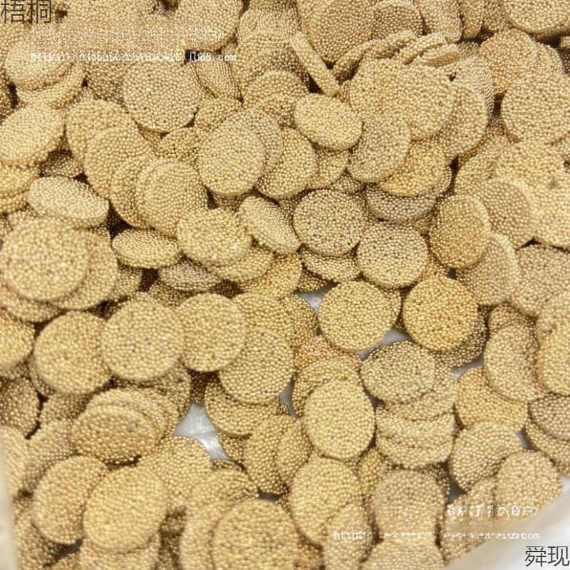 Brass filter exhaust filter pin muffler piece breathable filter piece particle piece