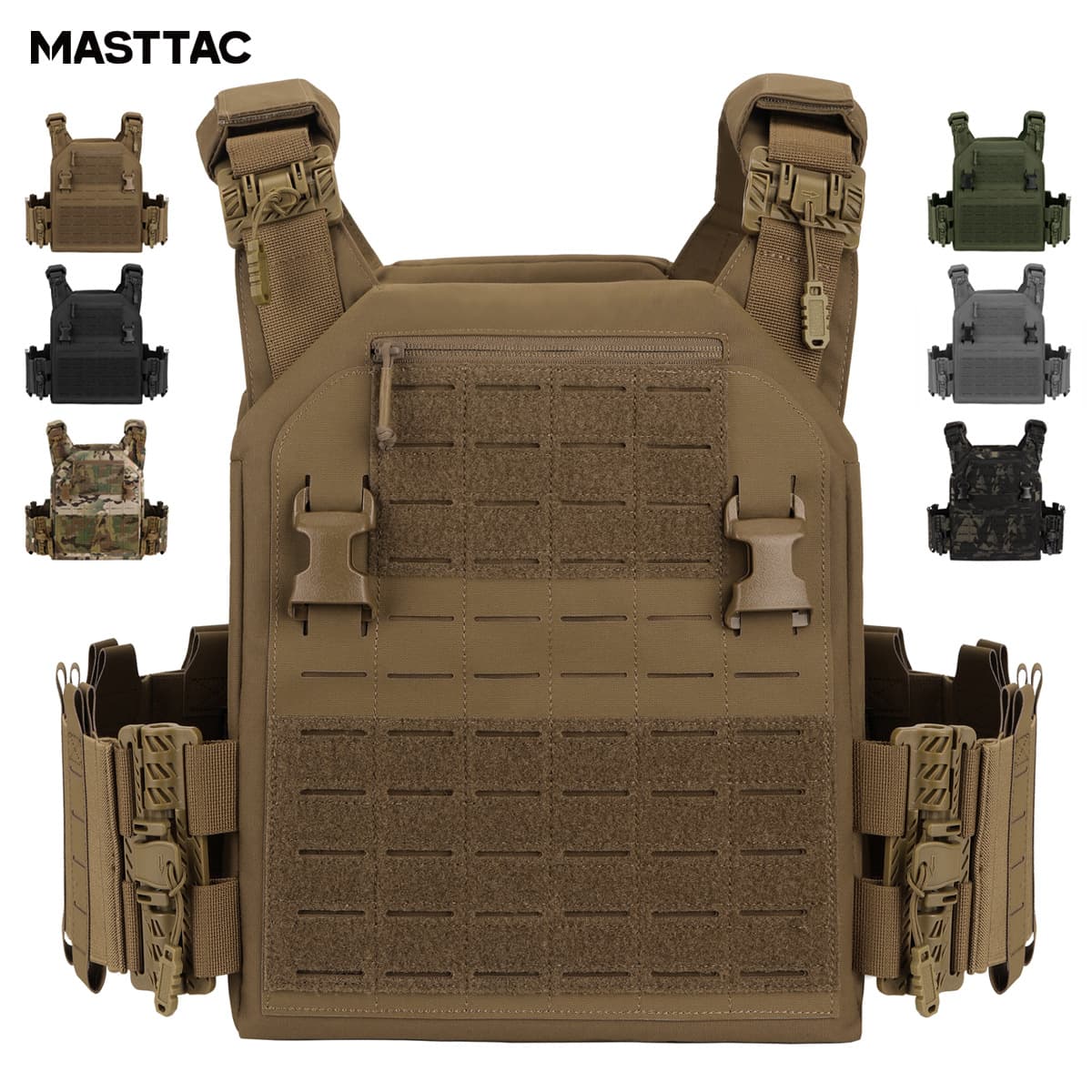 MASTTAC PS9112 - Multi-Function Quick Release Vest Outdoor 500D Nylon Tactical Quick Release Vest