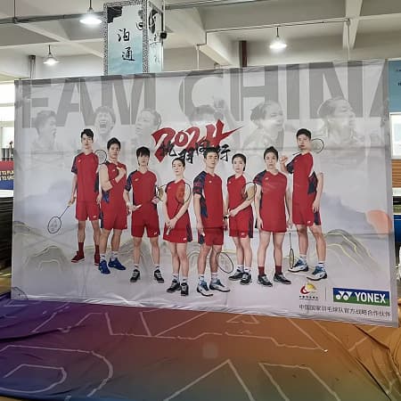 Aluminum Alloy Square Tube Bula Mesh Display Stand Outdoor Portable Folding Advertising Print Backdrop Customization