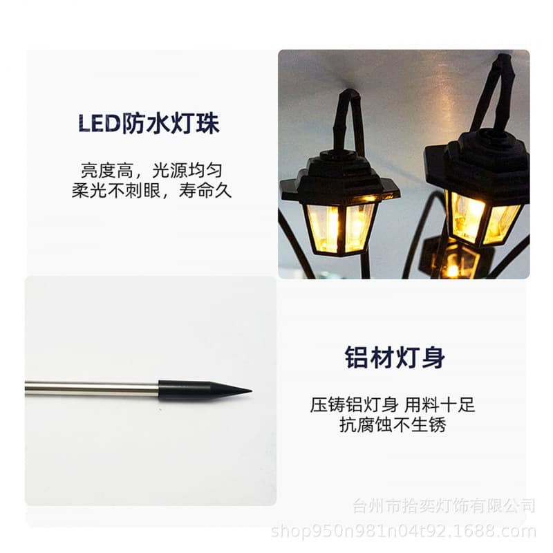 Solar Outdoor Lawn Light Garden Villa Courtyard Waterproof Palace Decorative Light with Motion Sensor Solar Street Light