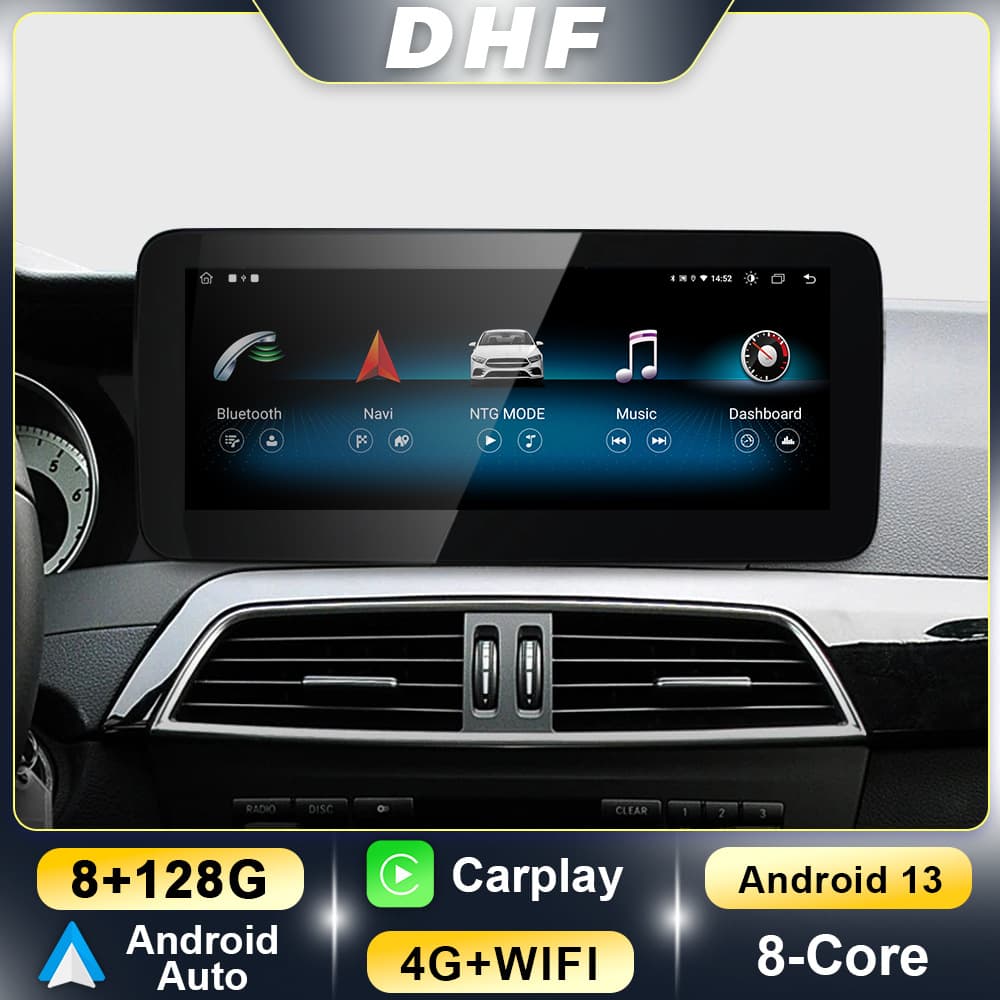 Cross-Border Suitable for Mercedes-Benz C-Class W204 2011-2014 Android Central Control Car Multimedia Bluetooth Navigation