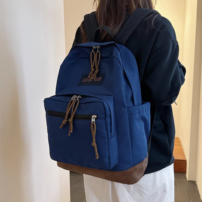 Large-capacity backpack for men and women, outdoor backpack, college, high school and college student bag, trendy bag, casual and versatile