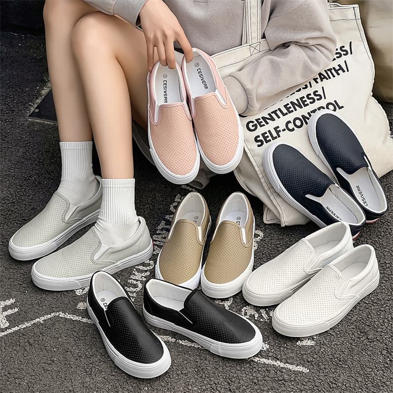 Ins White Shoes for Men and Women 2026 Summer New Korean Style Student Slip-On Sneakers Couple Sports Casual Shoes Trendy