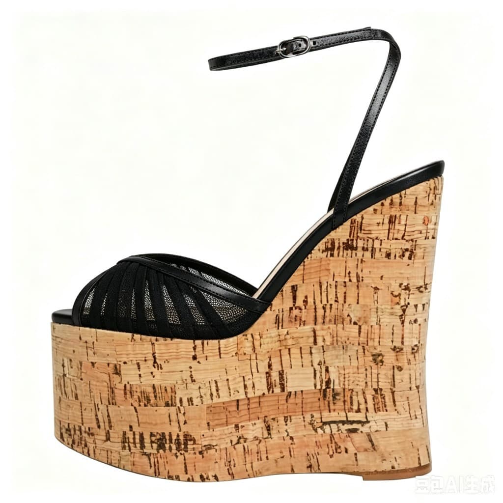 2026 Summer New Fairy Women's Sexy Transparent One-Strap Block Heel Platform Sandals Outdoor Thick Sole Women's Shoes