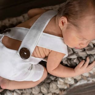 Cross-border Newborn Photography Clothes Button Overalls 100 Days Photo Studio Clothing Knitted Newborn Overalls