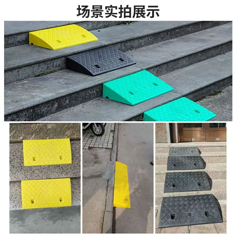 Ramp Step Wedge Slope Plastic Driveway Curb Ramp for Electric Scooters Threshold Ramp Climbing Aid Triangular Pad