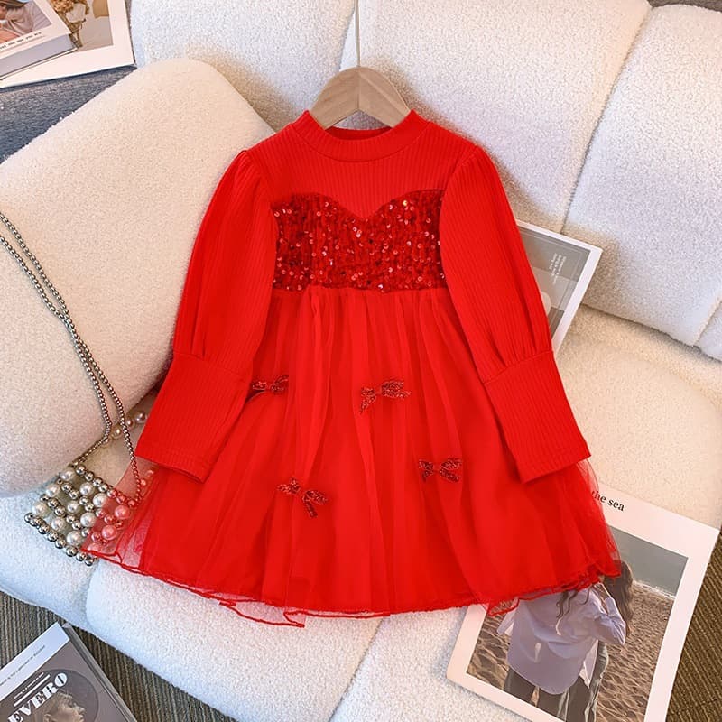 Dress Girls Elsa Princess Dress Plus Velvet Elsa 2025 New Style Children's Winter Princess Dress Autumn and Winter