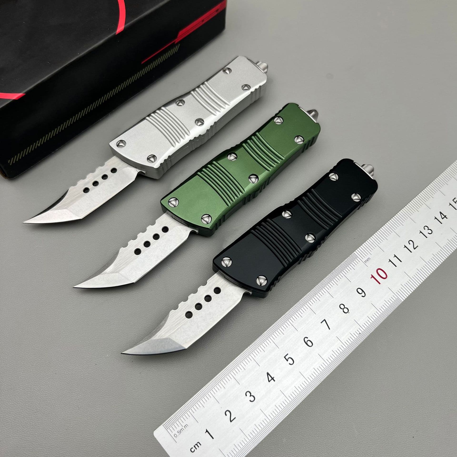 Cross-border Hot Selling OTF Microtech Mini Dragon Small Knife Aluminum Alloy Handle Outdoor Portable Utility Knife for Opening Packages