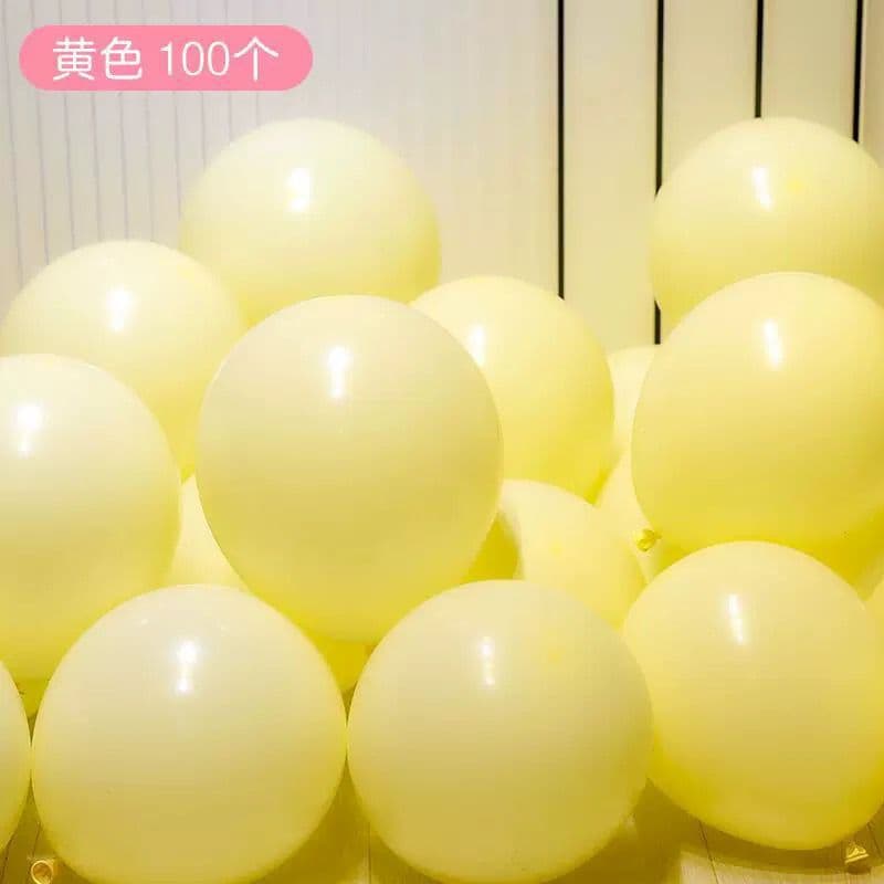 Macaron Balloons Birthday Party Event Decoration Balloons Internet Celebrity Wedding Arrangement Solid Color Arch Round Balloons