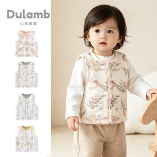 Baby Reversible Cotton-Padded Vest Autumn/Winter 120g Pure Cotton Baby Going-Out Vest Warm Sleeveless Undershirt Inner Vest
