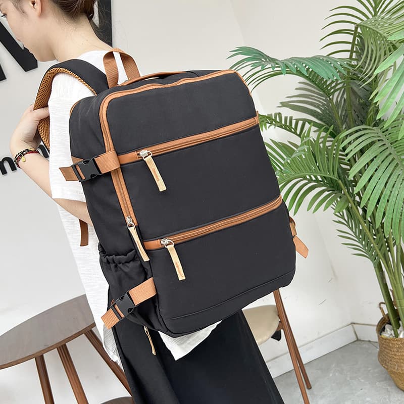 New large-capacity computer bag, business trip, travel backpack, lightweight, wear-resistant, high-end college student school bag