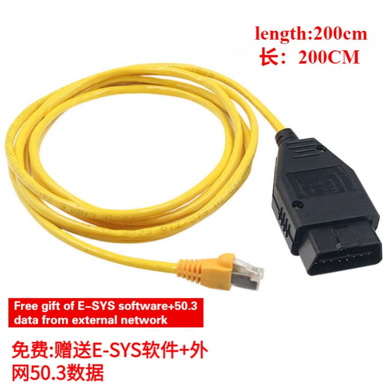 FOR BMW ENET E-SYS ICOM for F chassis Cat6+ hidden feature coding cable high-quality with USB data