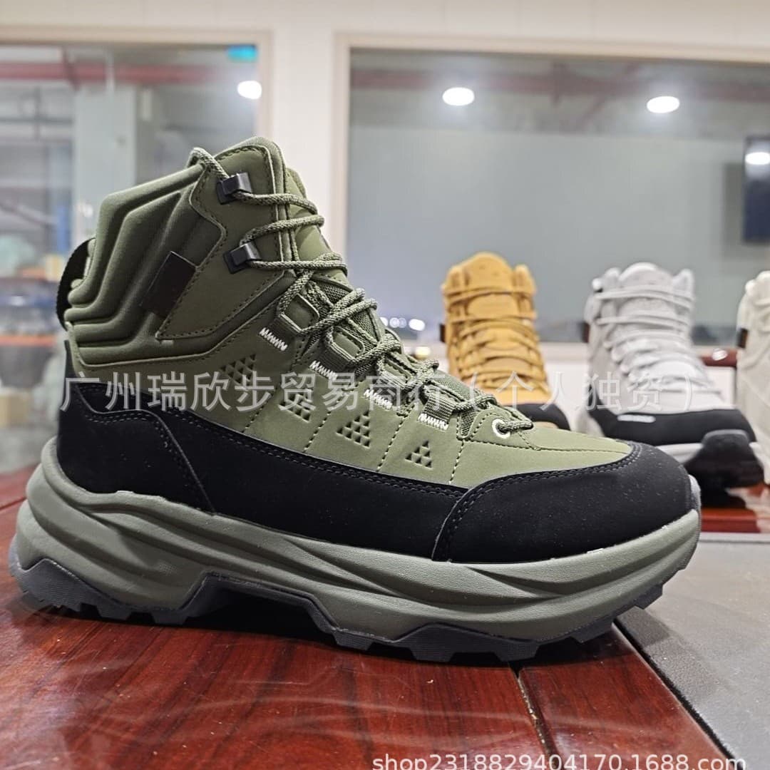 New Men's Hiking Waterproof Boots Hunting Boots High-Top Tactical Outdoor Boots Wear-Resistant Breathable Anti-Slip Climbing Boots