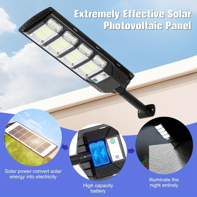 2026 New Model Cross-border Dropshipping Three-Sided Solar Outdoor Street Light