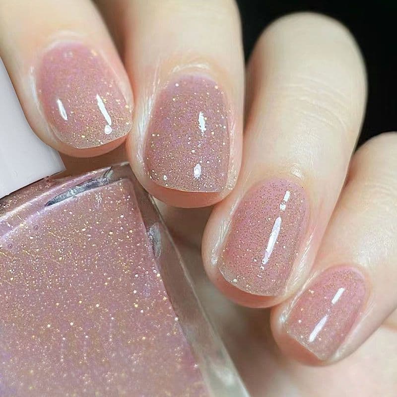 Trending Cherry Nail Polish, No-Bake, Non-Peel, Long-Lasting, Quick-Dry, Brightening, Sparkling Shimmer Nail Polish