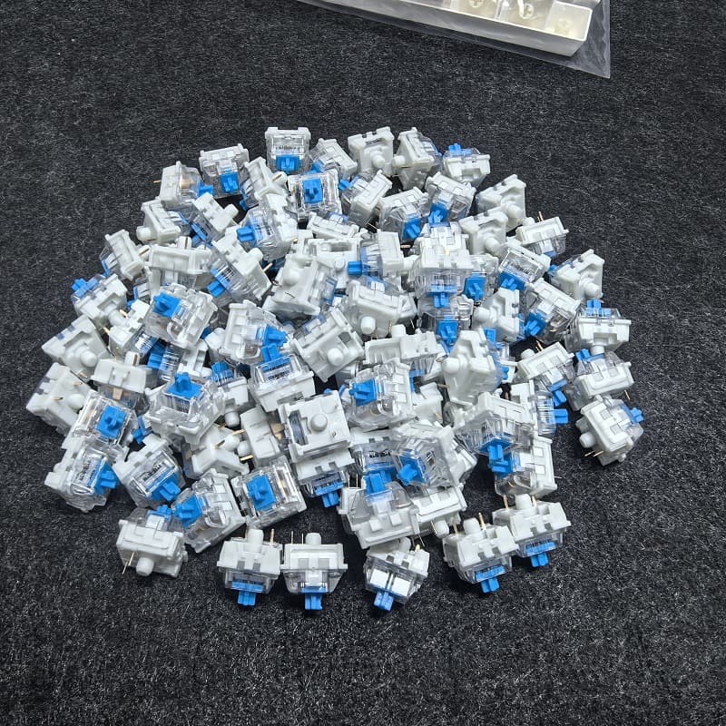 Wholesale Cross-Border Mechanical Keyboard Switches - Blue, Red, Brown, Custom Hot-Swappable, Three-Pin Cross Stem