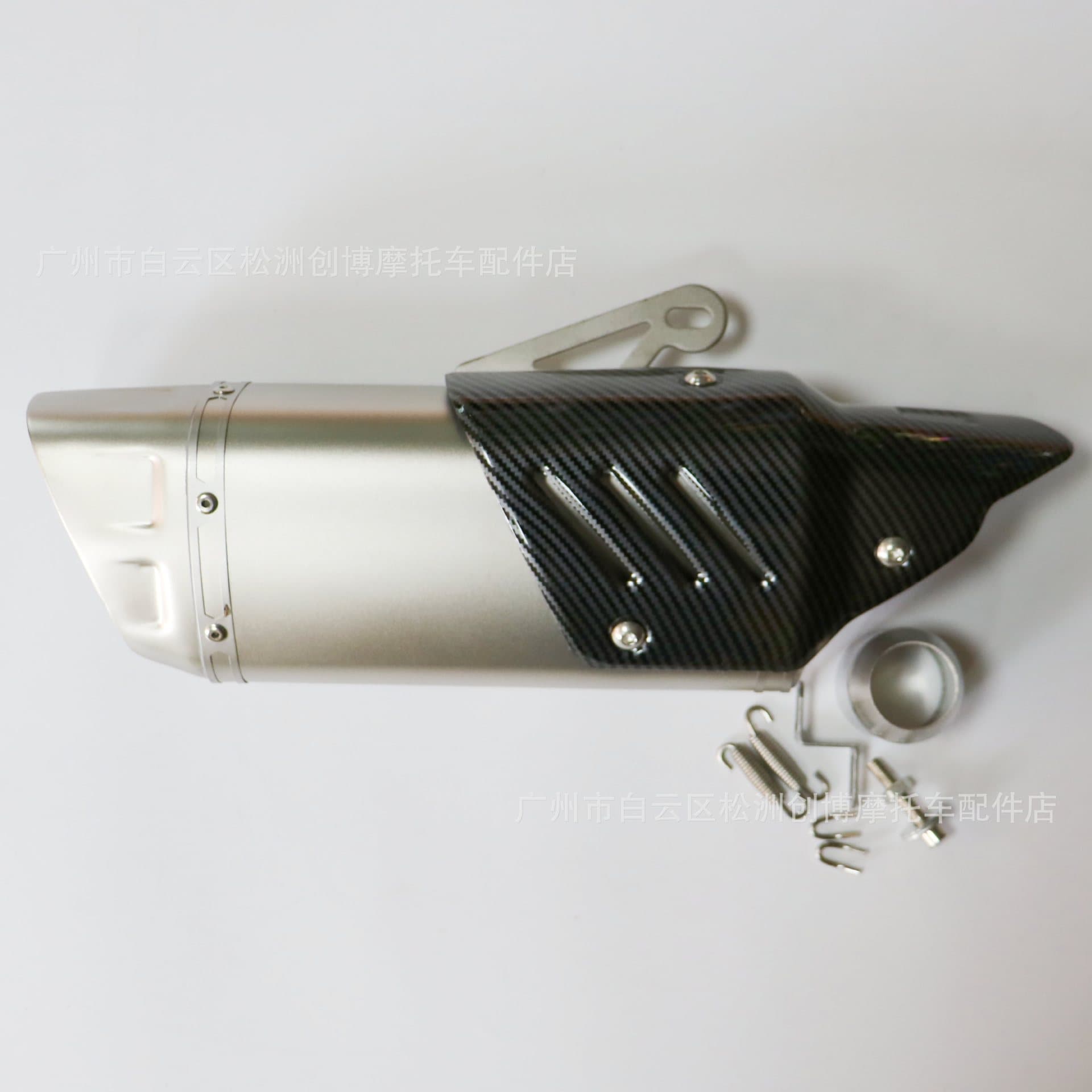 Modified Motorcycle Exhaust Pipe K10 Scorpion Logo Universal Muffler Scorpion Slanted Quad Exhaust Pipe High Temperature Resistant