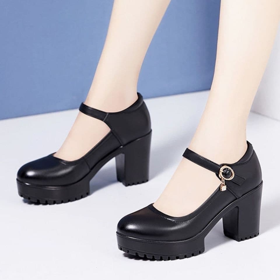 Scissor stone real soft leather high heels model cheongsam catwalk women's shoes waterproof platform thick heel thick sole professional shoes super high heels