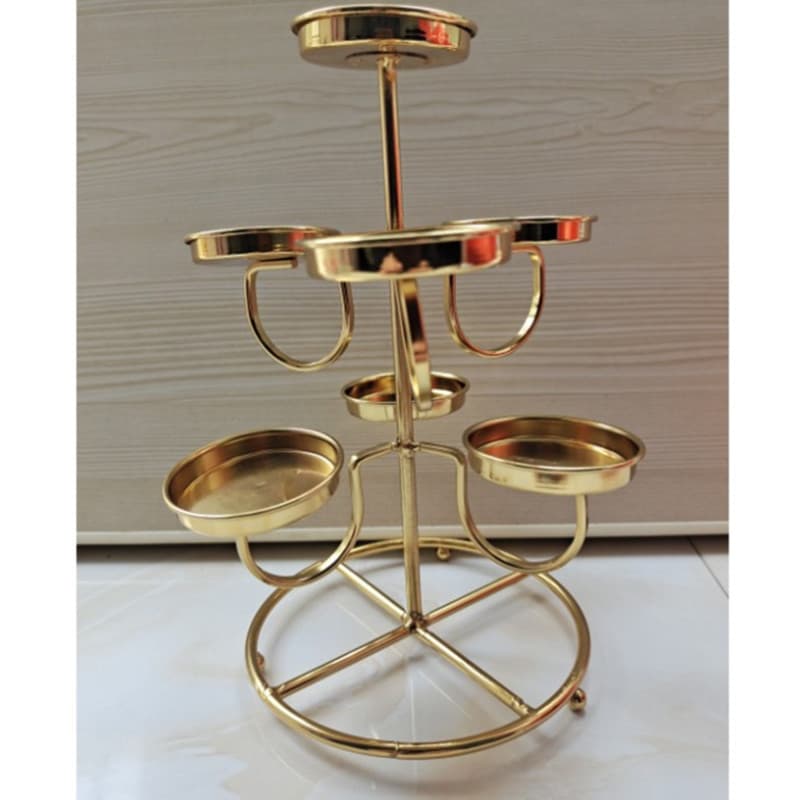 Multiple styles of butter lamp holders, three-layer seven-star butter lamp stands, lotus lamps, butter lamp holders, offering lamp stands.