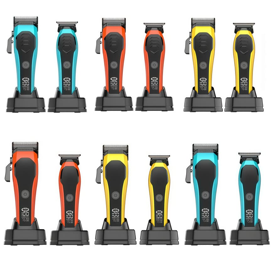 Hair Clipper Combo Set Electric Mother-Child Machine Cross-Border Barber Shop Professional Trimmer Hair Clipper Home Electric Clipper