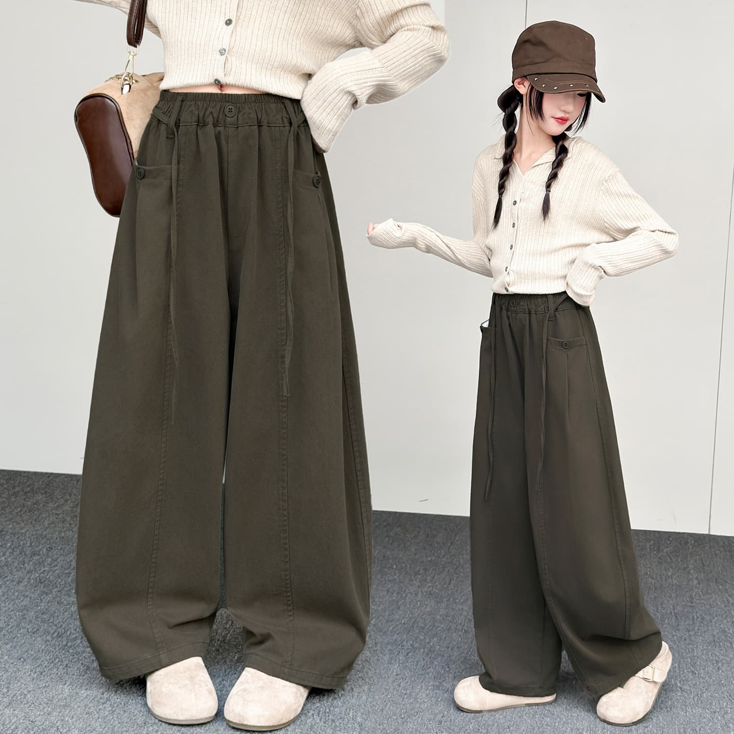 Girls' Casual Pants Fall 2026 New Children's Super Cute Stylish Casual Pants Big Girls Spring Autumn Trousers