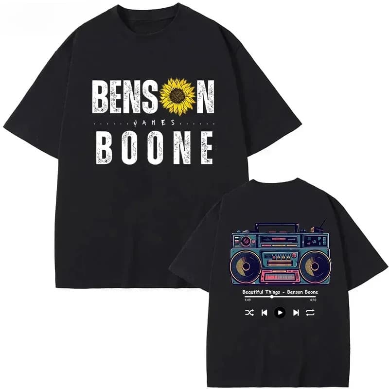 【Cross-border EU Size】Benson Boone Beautiful Things Funny T Shirts Y2k