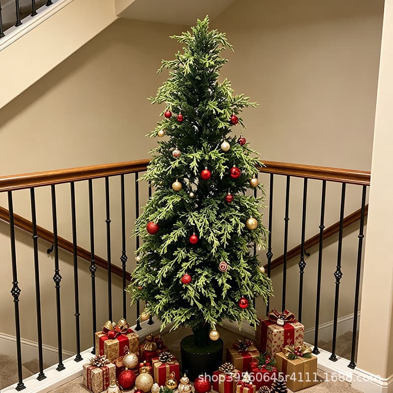 Large Christmas Tree Ornament New Style Christmas DIY TikTok Viral Artificial Pine Home & Supermarket Decoration