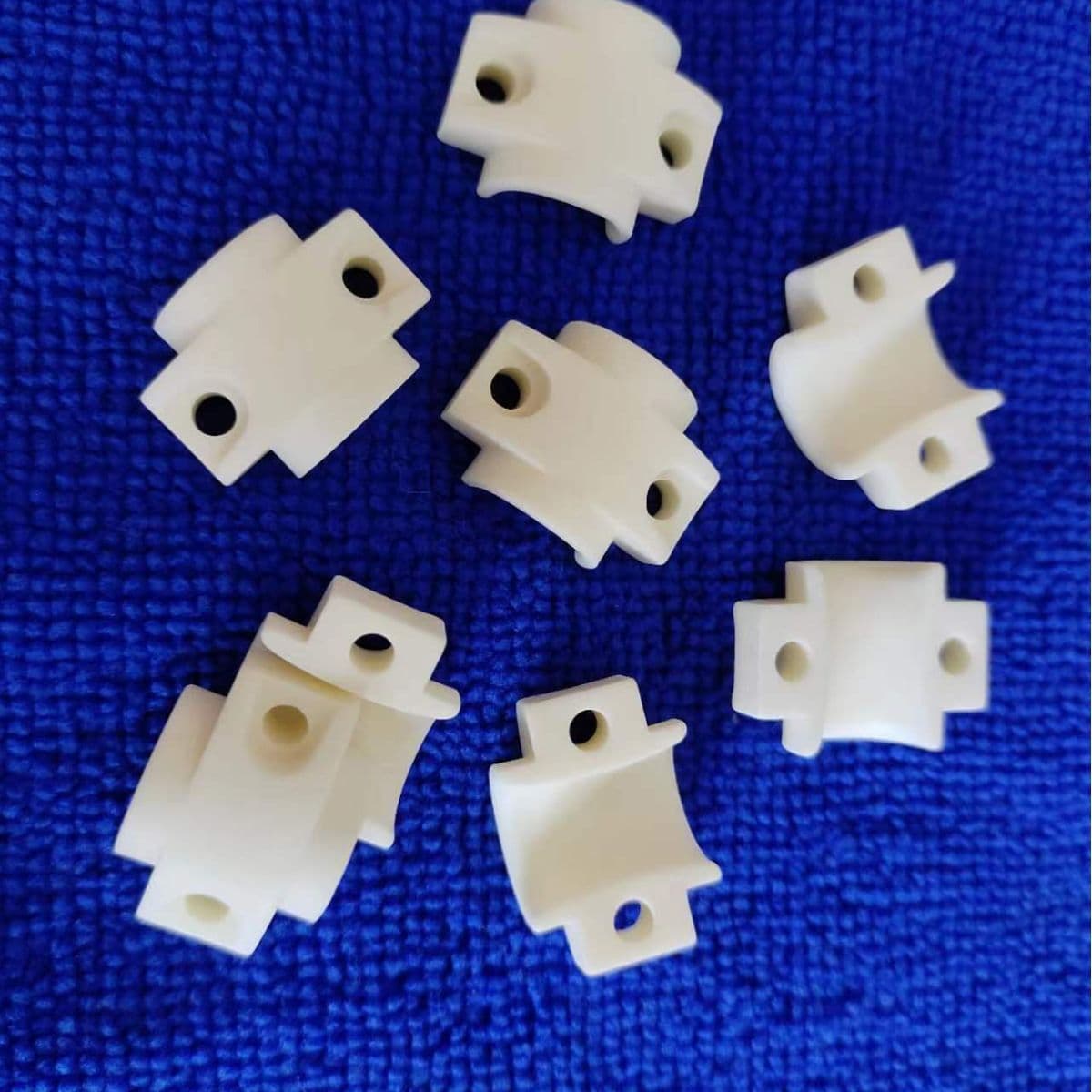 Supply of 99 Alumina Ceramic Accessories, 99 Alumina Bridge Guides, Textile Ceramics