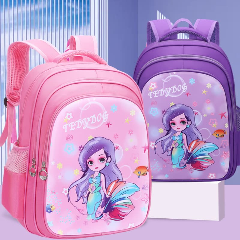 Mermaid astronaut children's schoolbag primary school students kindergarten grade 1, 2, 3, 4, 5 and 6 waterproof cute backpack