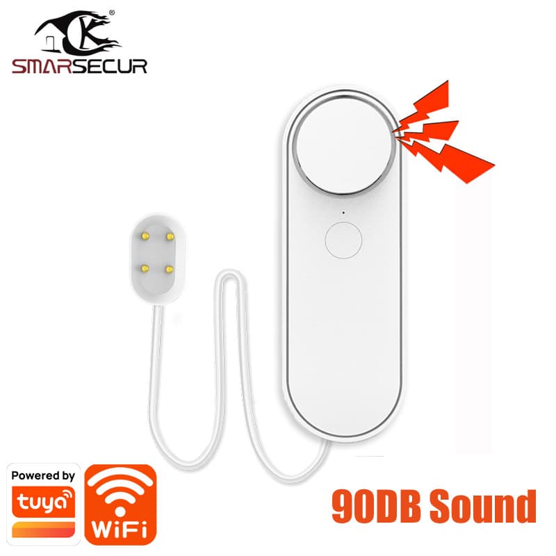 Smart Wifi Water Leak Detector Home Use Water Immersion Sensor Level Sound Alarm Immersion Alarm