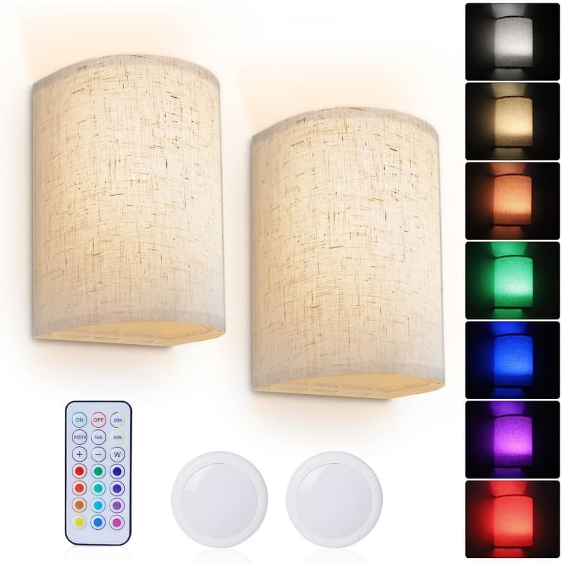 2026 New Cross-border Drop Shipping Remote Control LED Wall Light