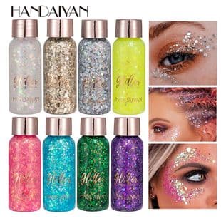HANDAIYAN Glitter Gel for Eyes, Face, and Body - Multi-Use Glitter Gel for Stage Makeup