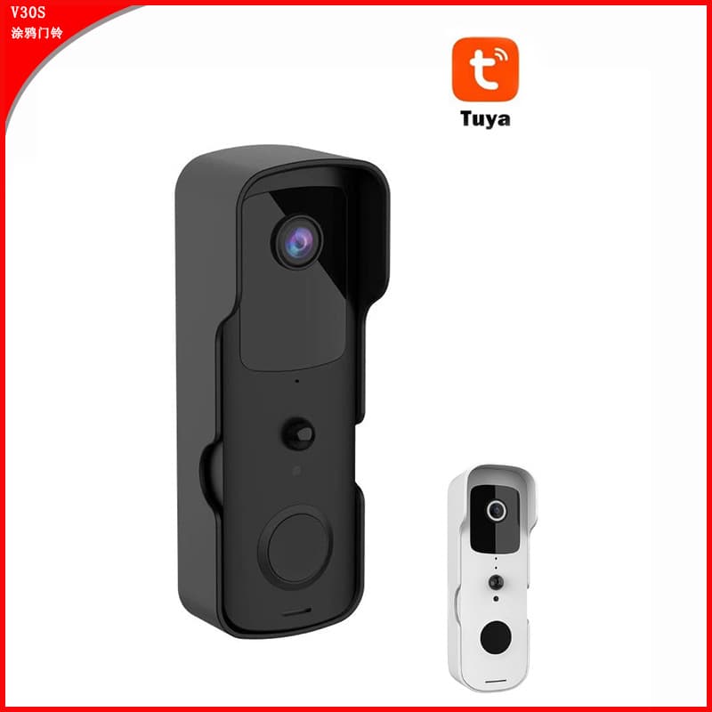 Factory TUYA Wireless Video Smart Doorbell with Voice Intercom, Home Alarm, WiFi, Mobile Remote Electronic Peephole