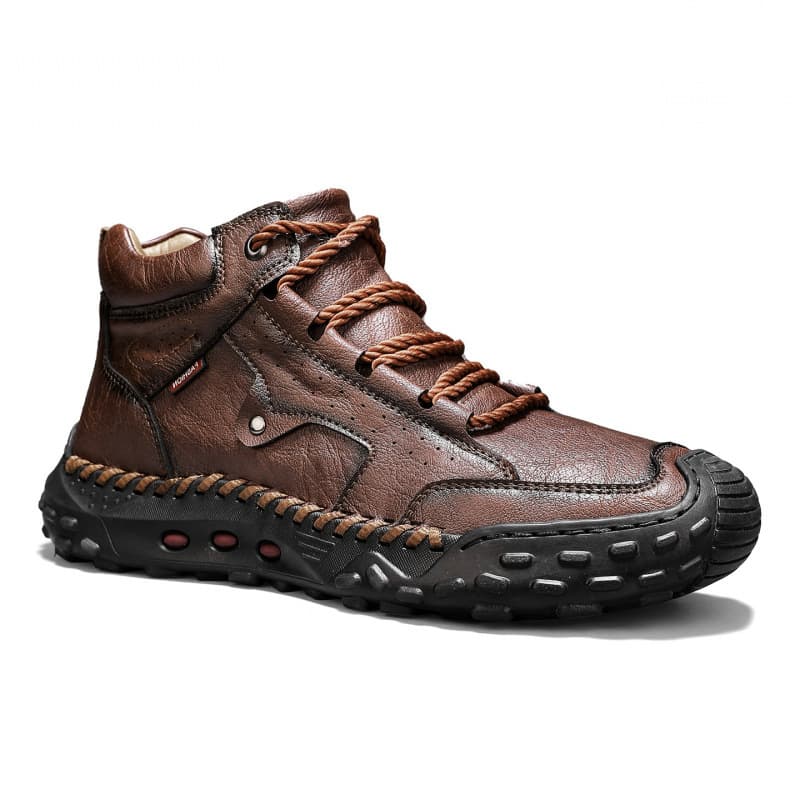 Cross-border Hot Selling Men's Outdoor Casual Work Boots, Large Size 48, Soft Sole, Anti-slip, High-top Martin Boots